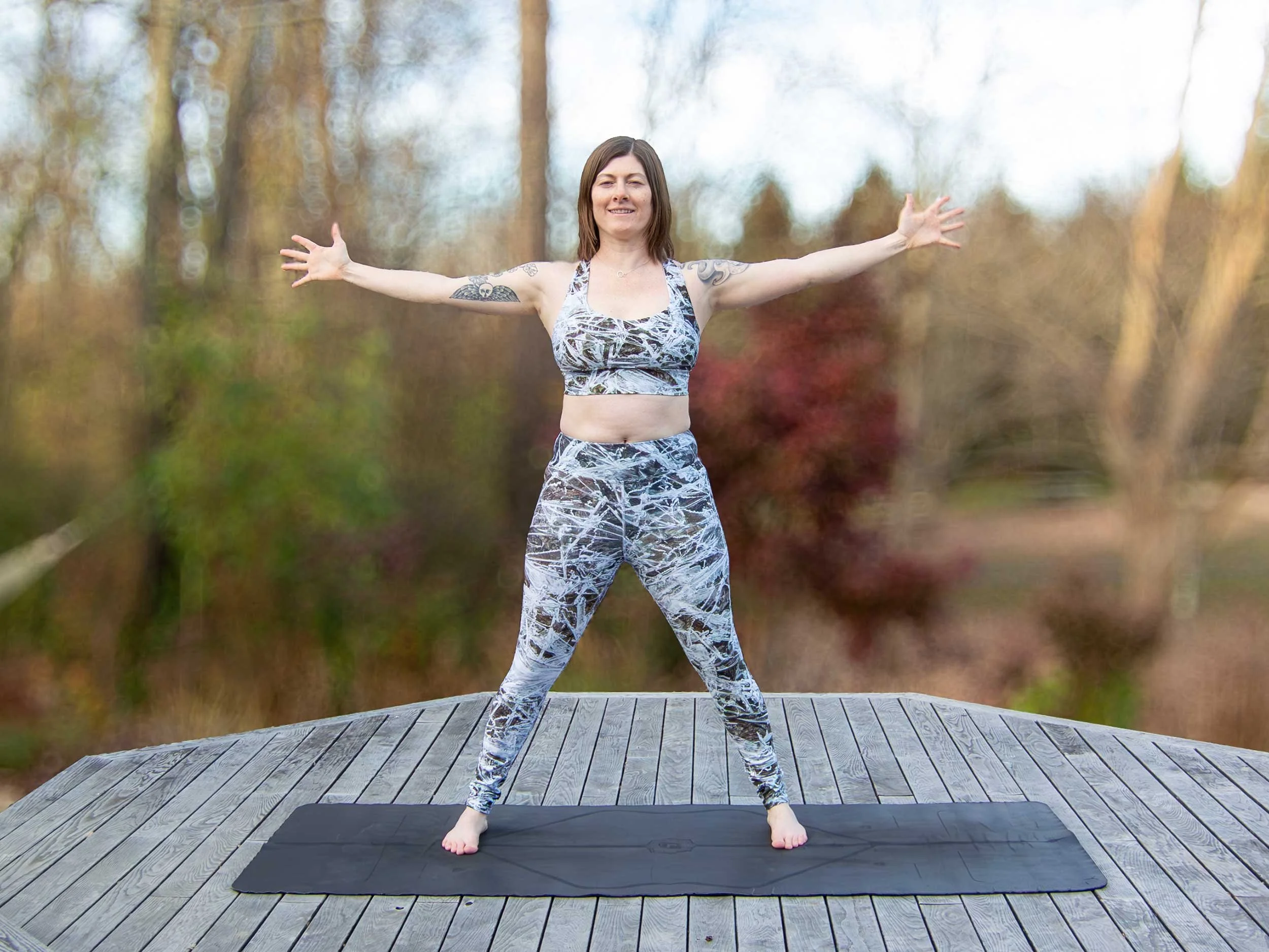 Ice Crystals Recycled Longline Sports Bra