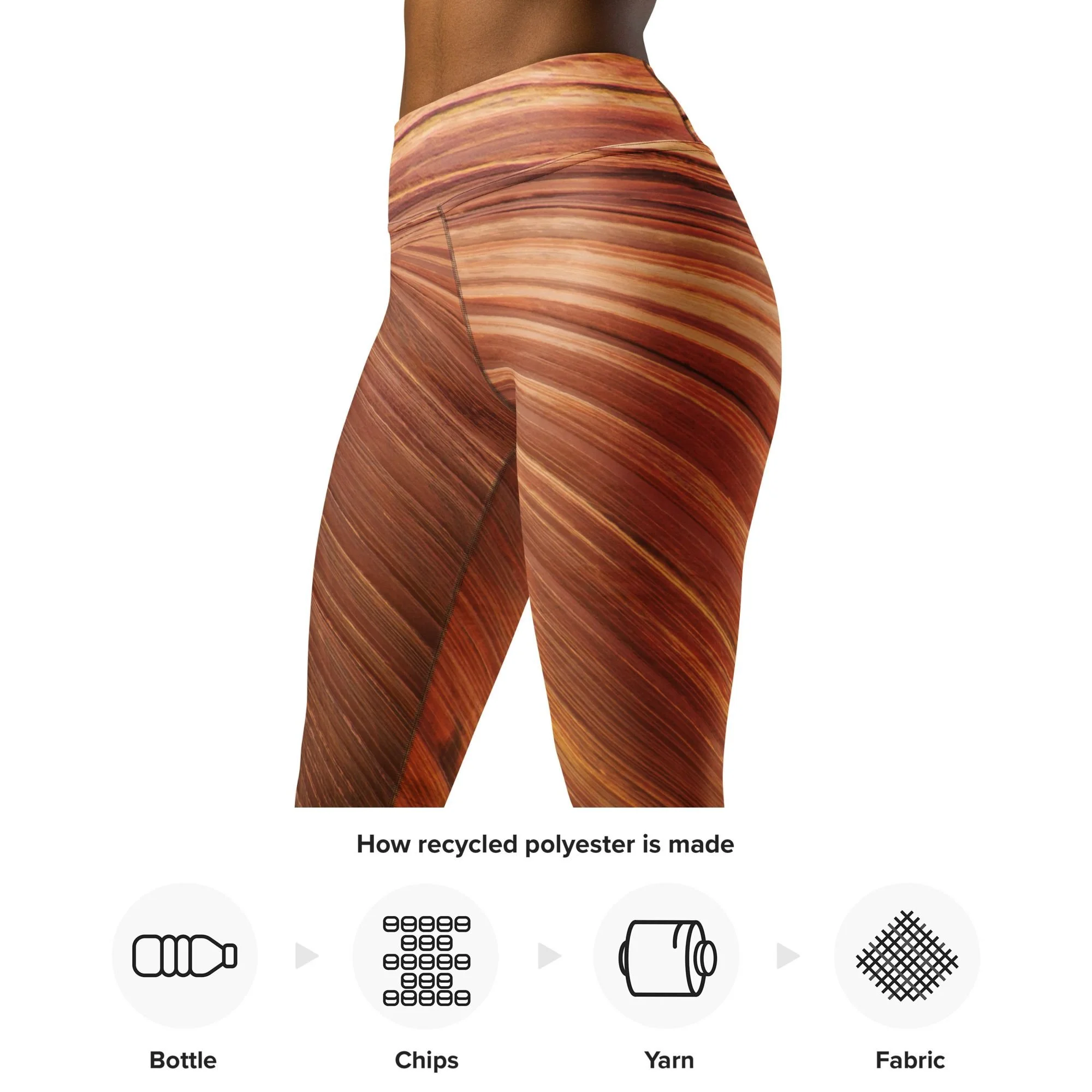 Coyote Buttes Wave Recycled Yoga Leggings
