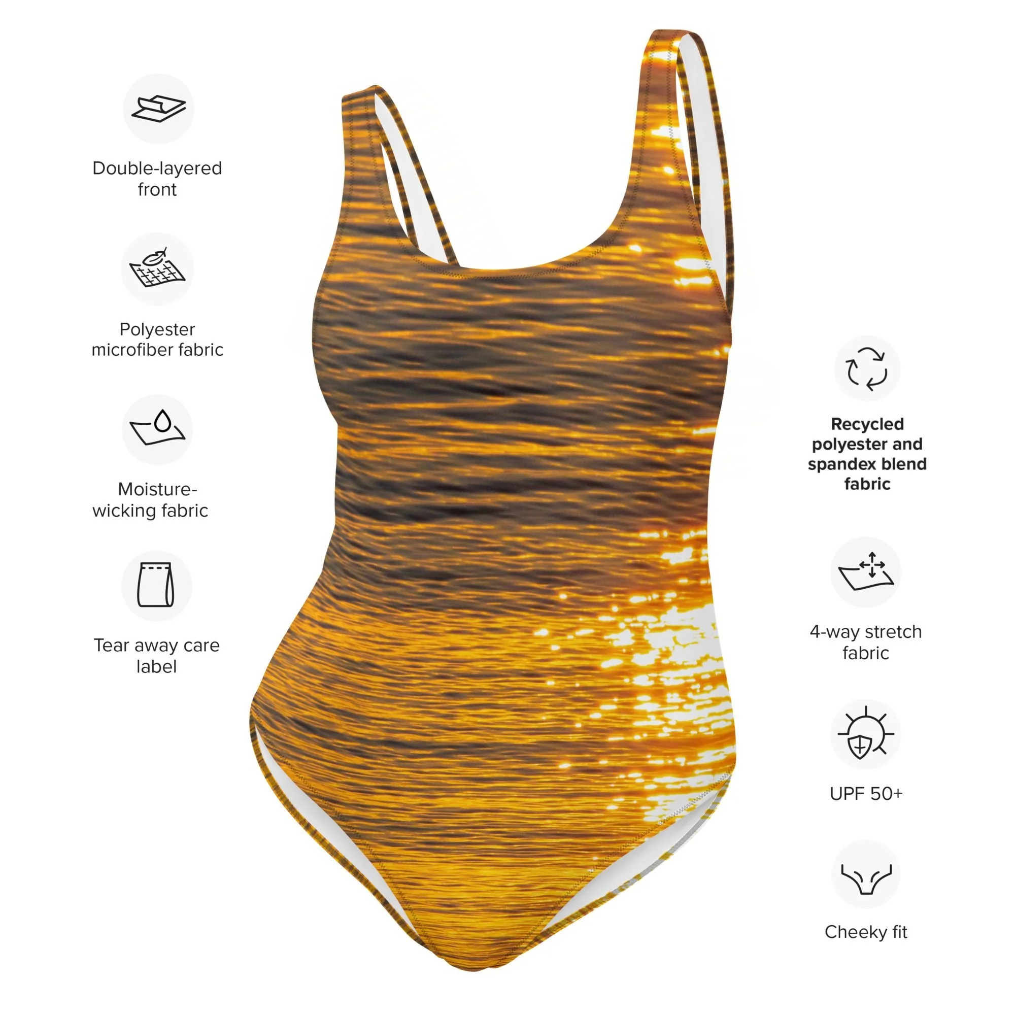 Sunset Glow Recycled One Piece Swimsuit