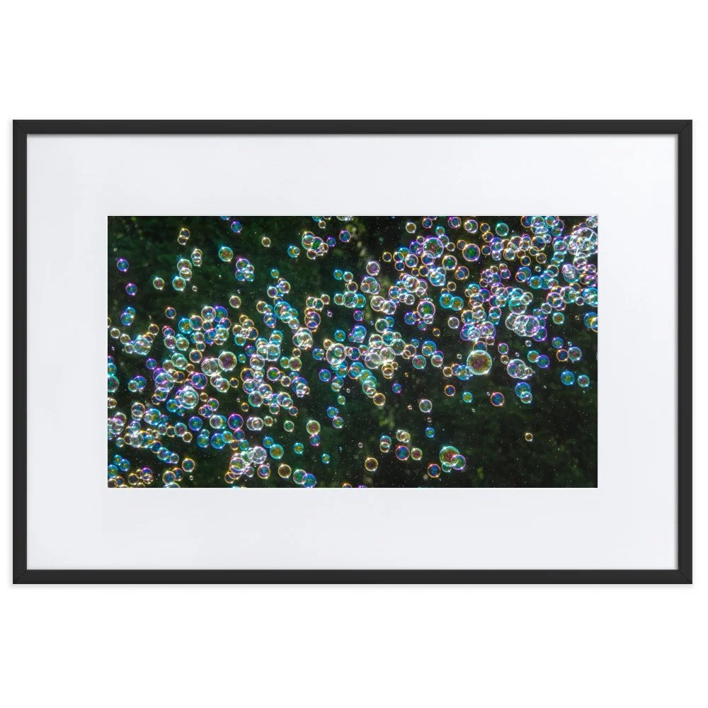floating fun bubbles wall art