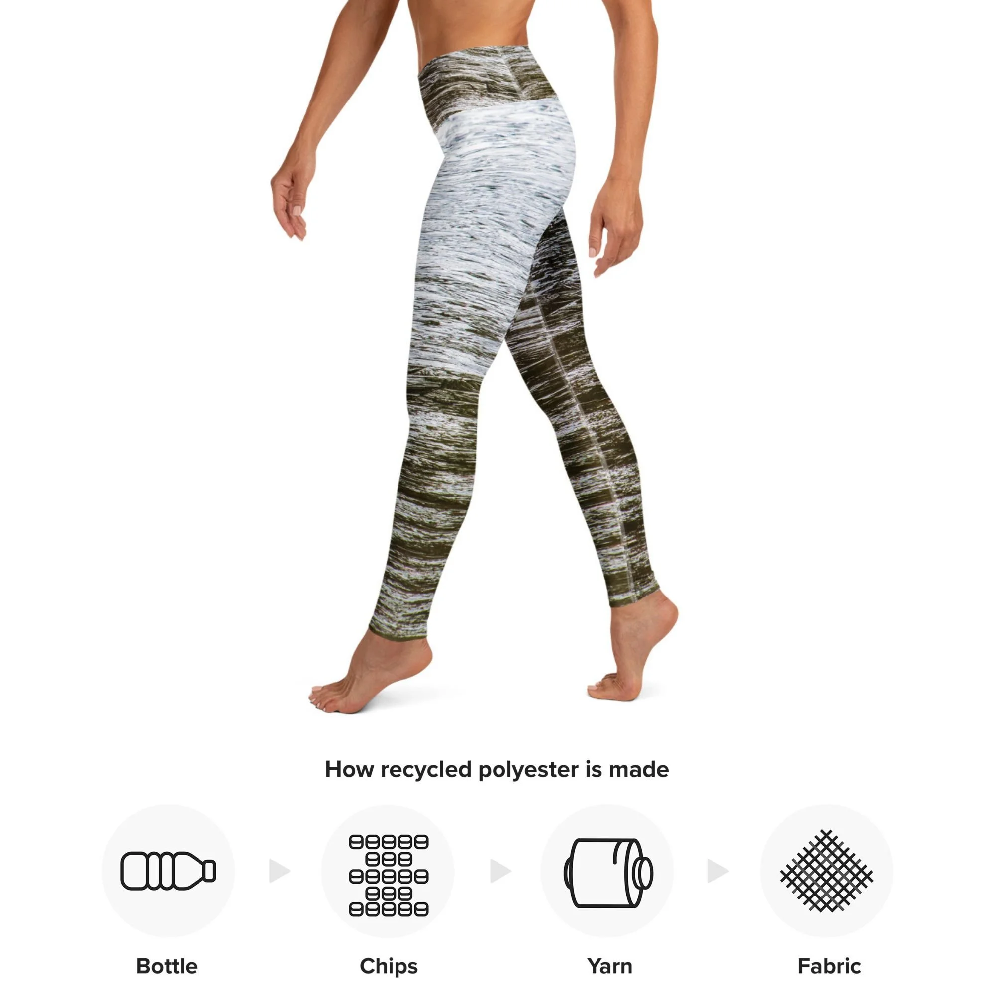 Black Mo Ice Recycled Leggings