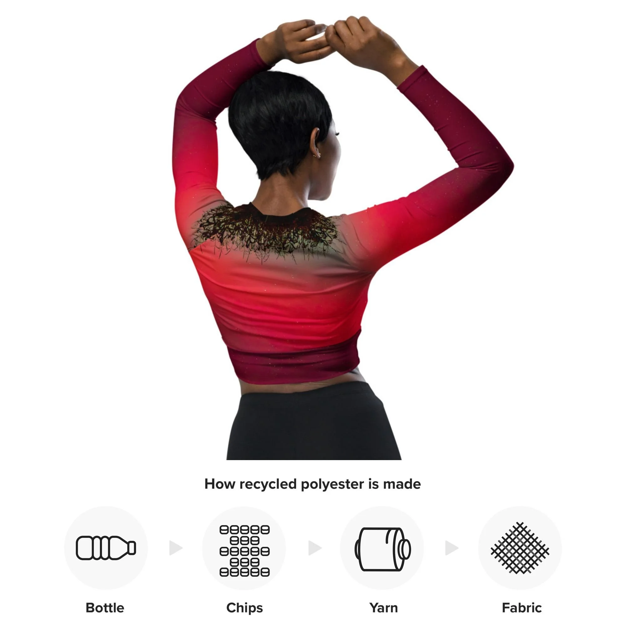 Happy Valley Aurora Recycled Long-Sleeve Crop Top