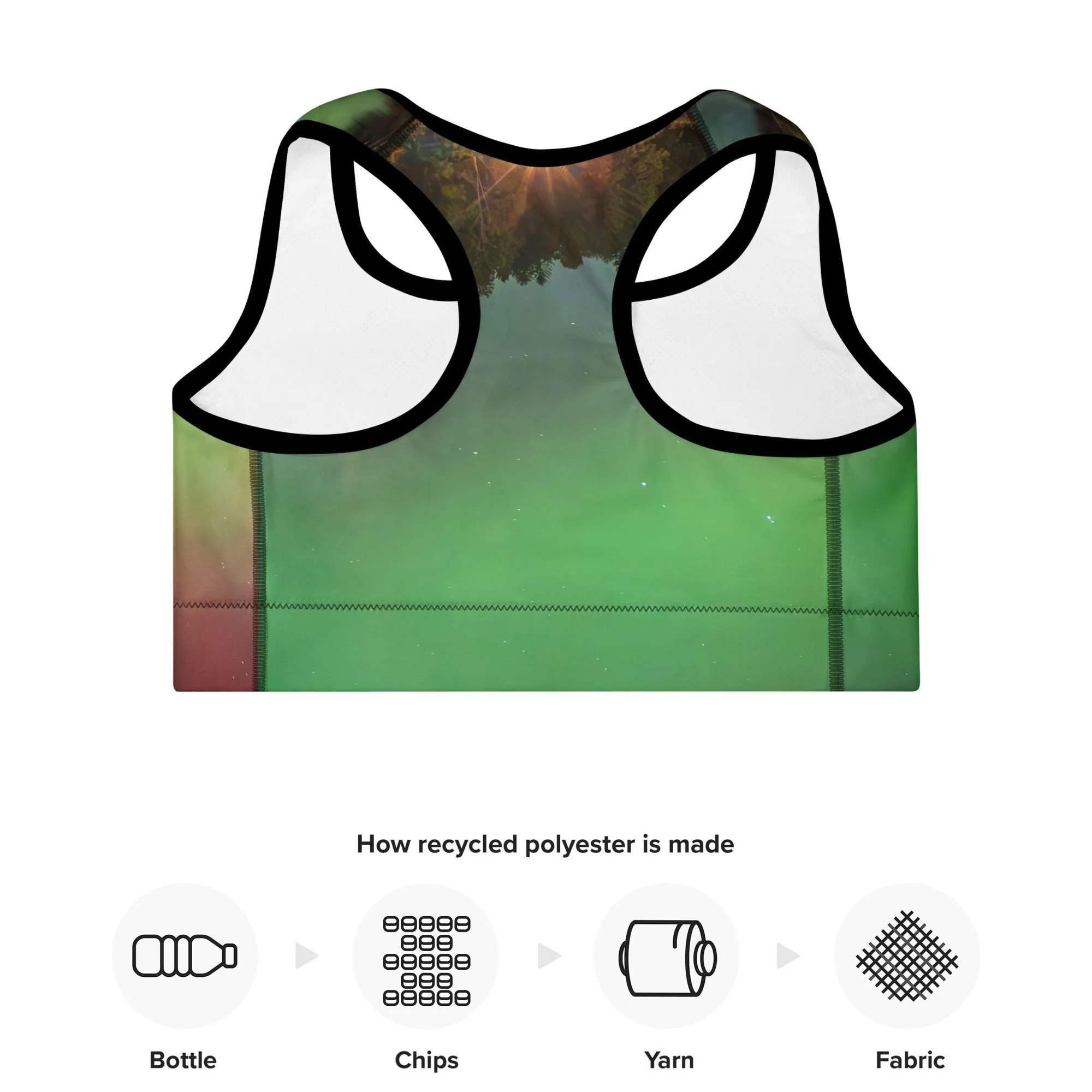 Green Goddess Aurora Recycled Trimmed Sports Bra