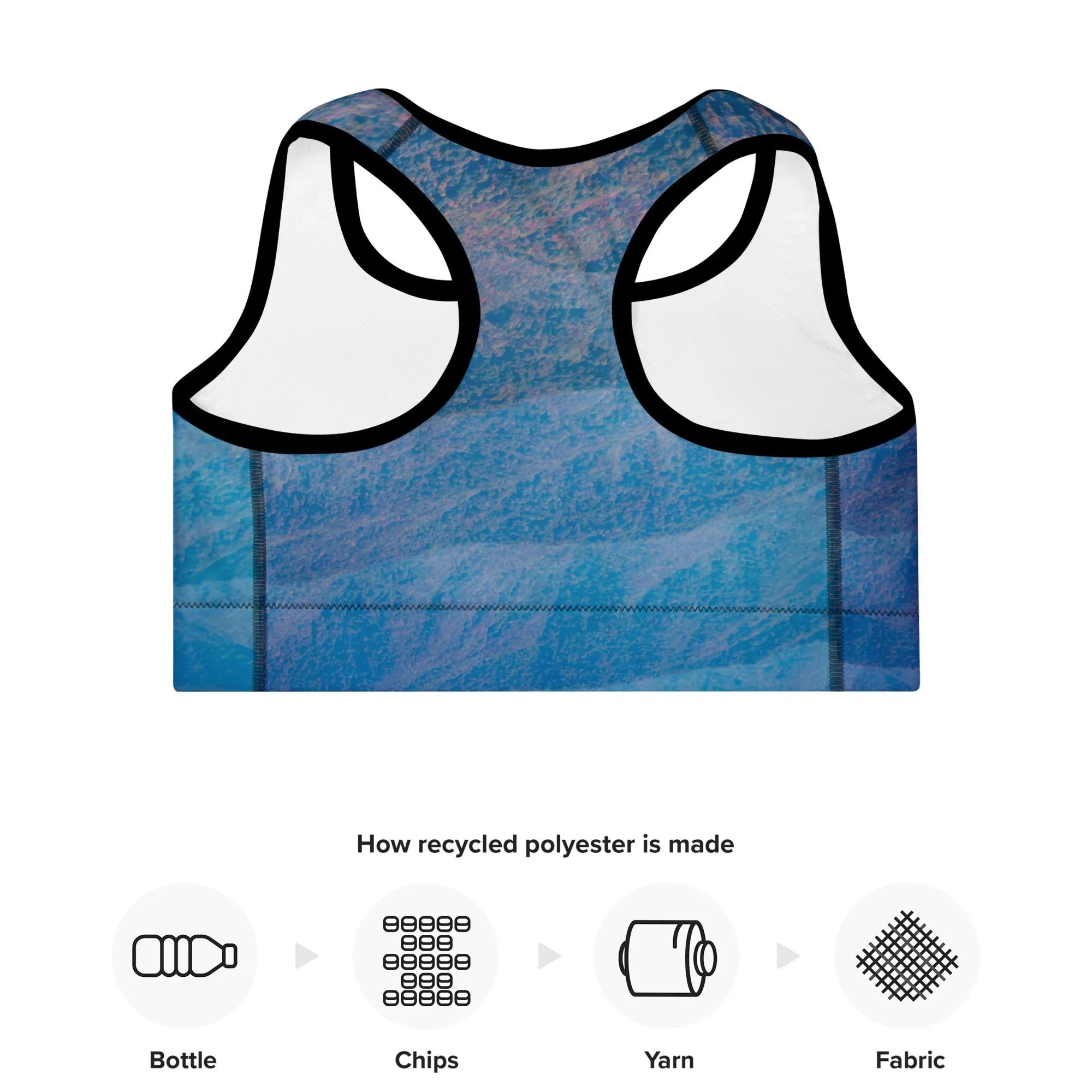 Blue Ridge Parkway Recycled Trimmed Sports Bra