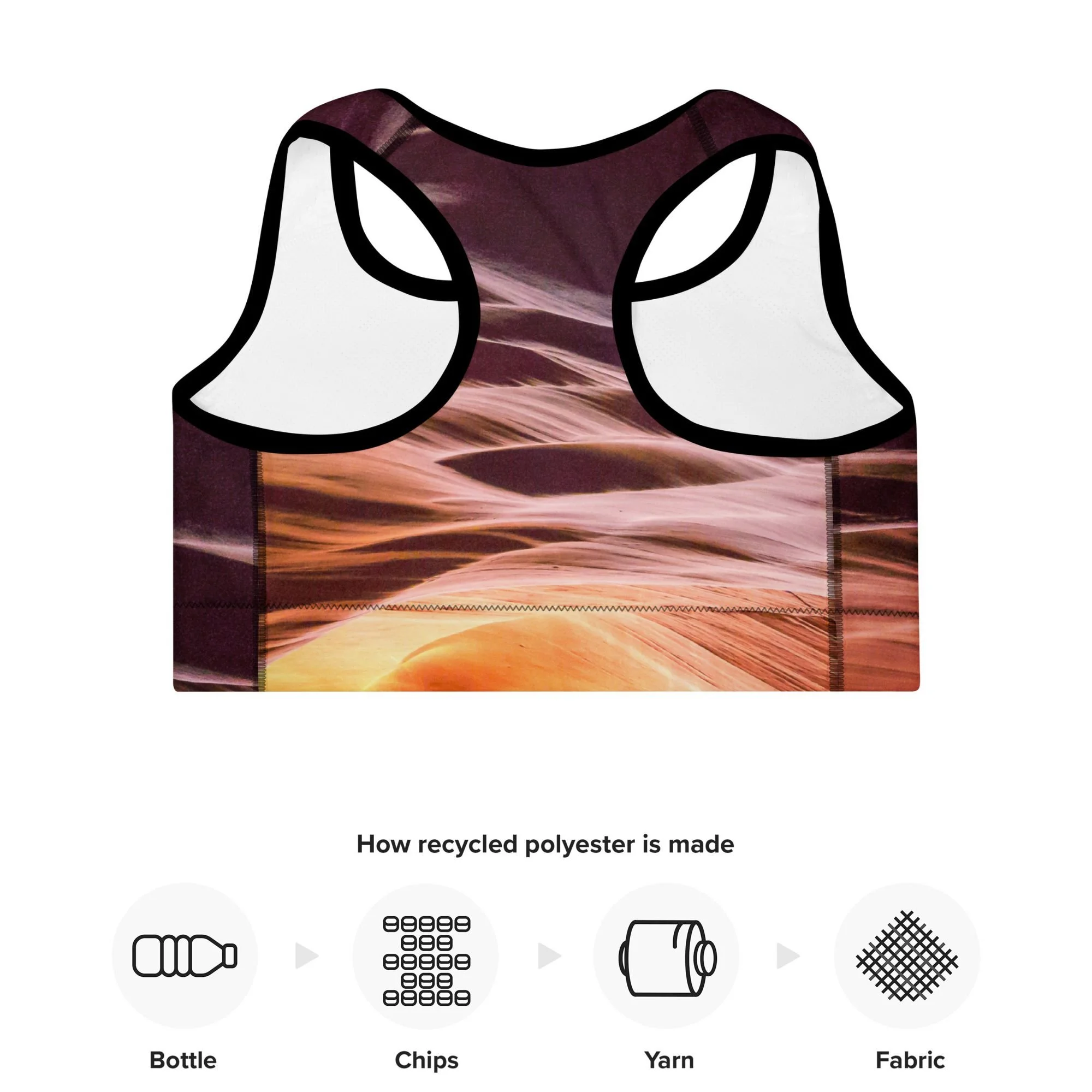 Upper Antelope Recycled Trimmed Sports Bra