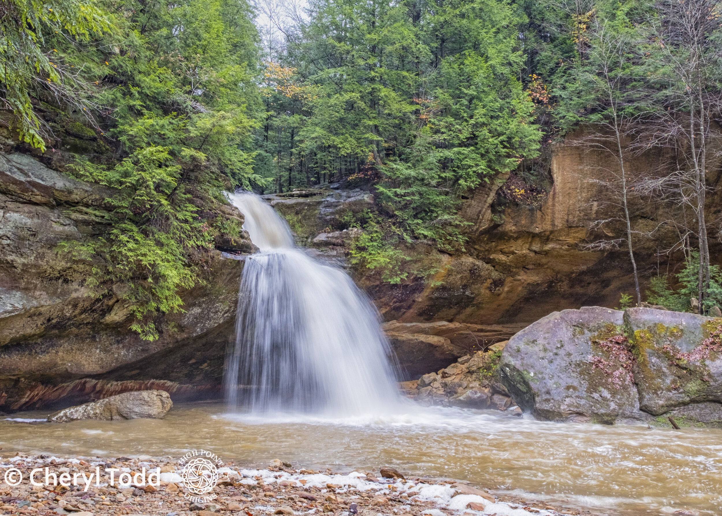 Lower Falls Old Man’s Cave Autumn Storm