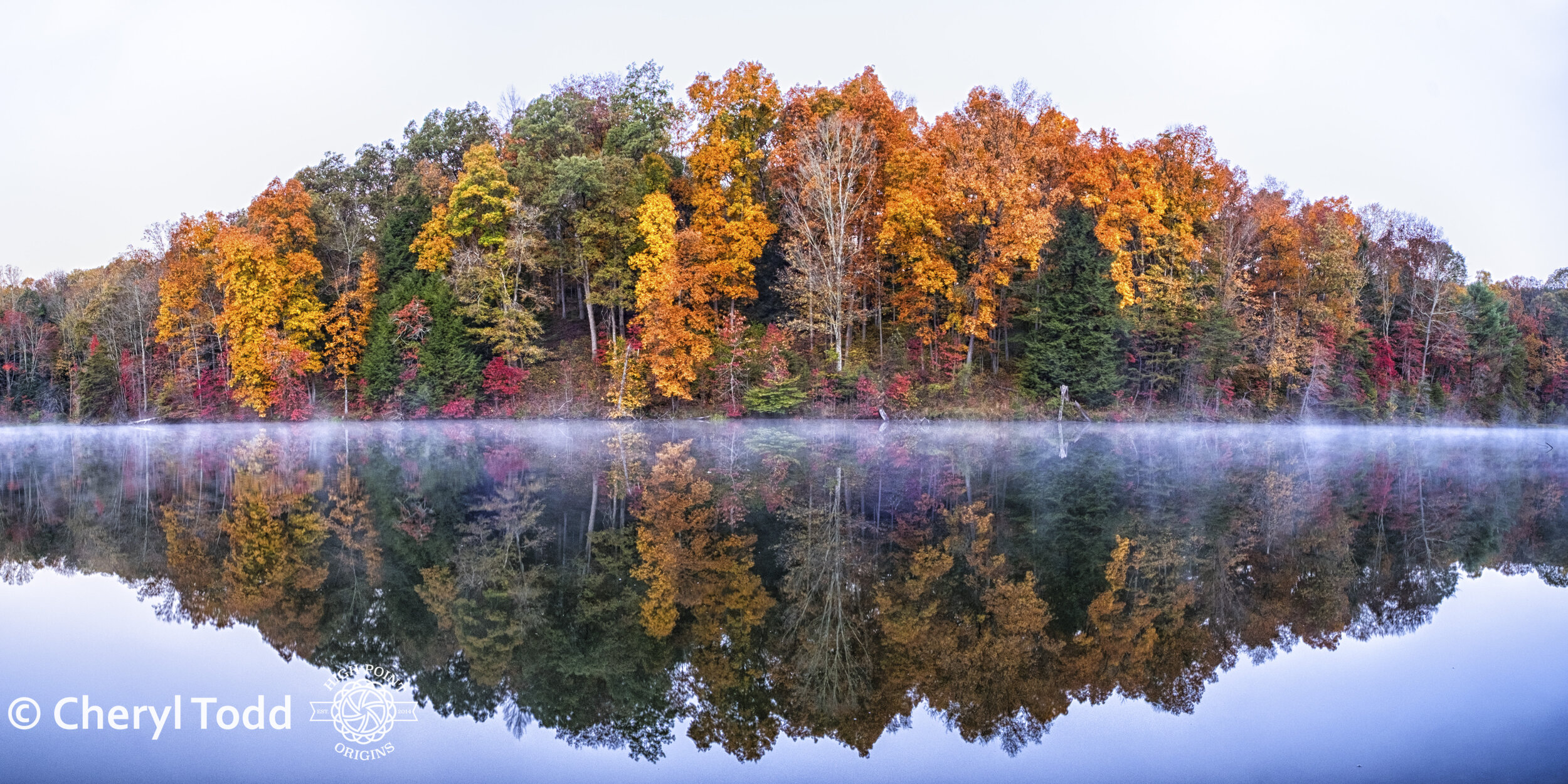 Rose Lake Reflection - 12x24 Panorama