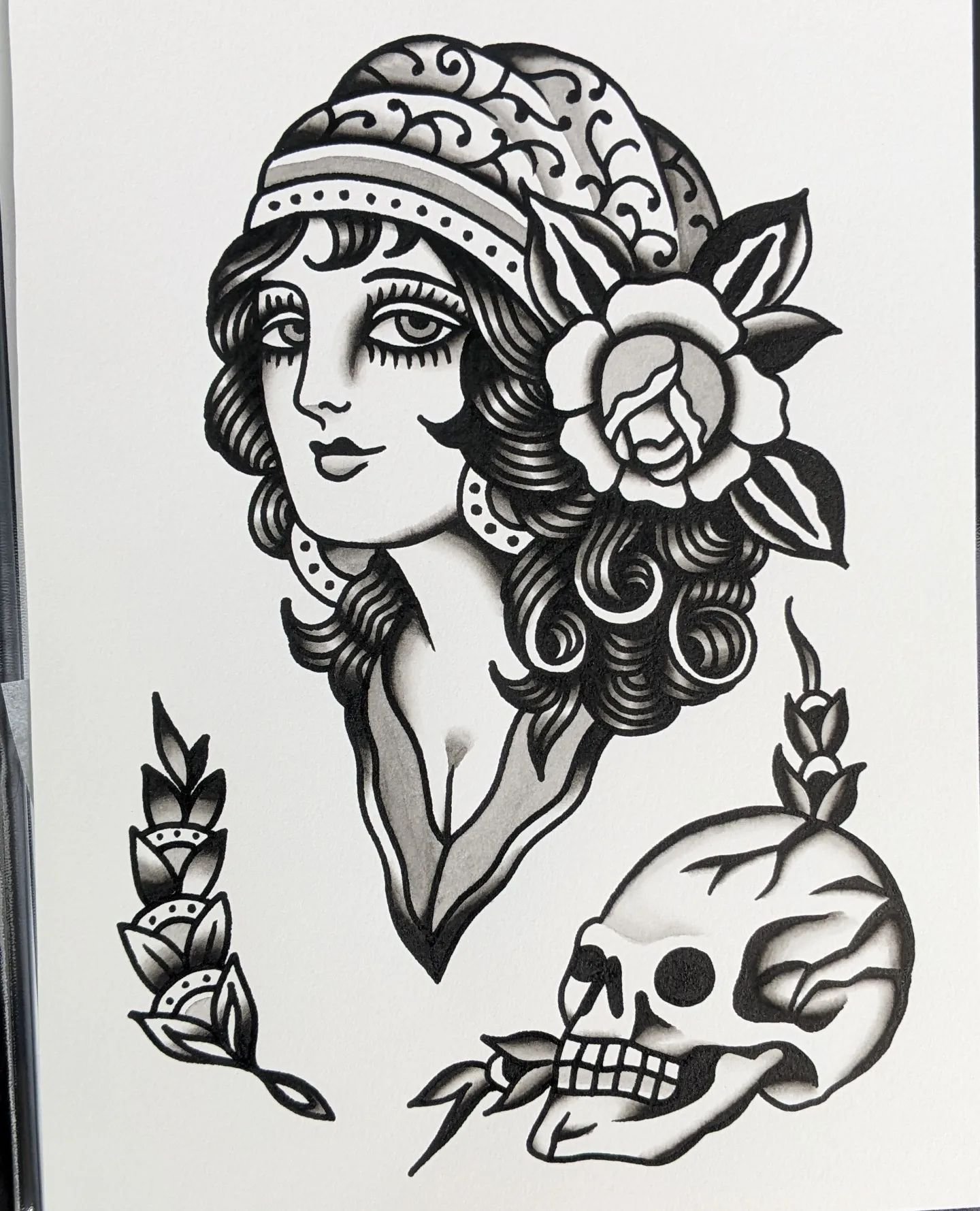 I've been repainting some Paul Dobleman designs from his &quot;My Traditional Vision&quot; book.  If you're interested in getting one tattooed let me know.  Black and Grey or Color, I got more to look through at the shop as well.