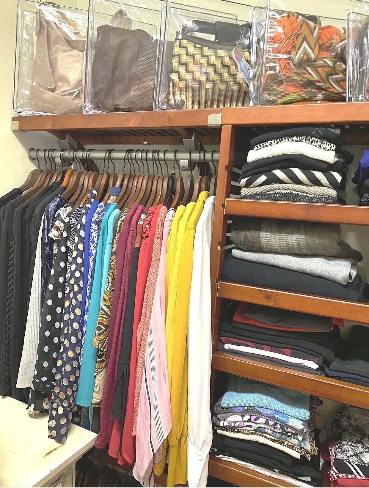 plastic clothing rack dividers on 8 Step Guide To An Organized Master Closet Your Organizing Studio