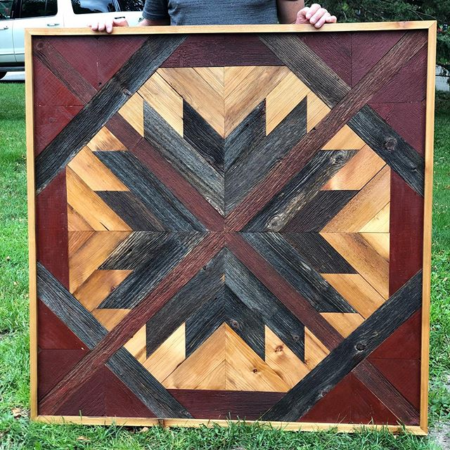 Barn wood project all done!