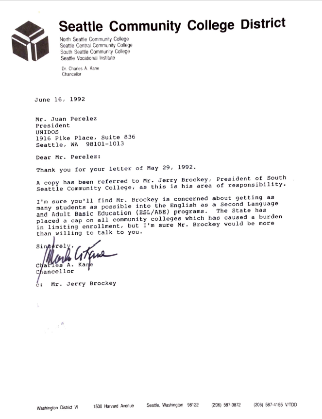 Political Letters — UNIDOS | SNOHOMISH COUNTY