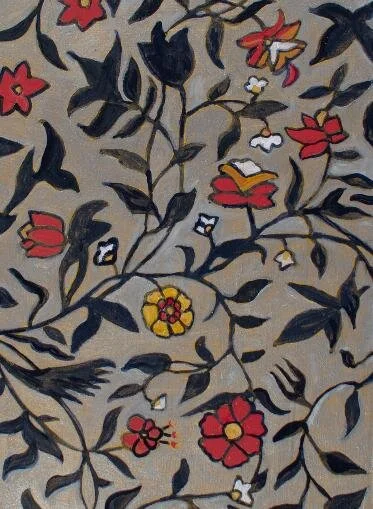 Yellow, Red and Black Flowers