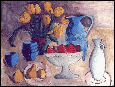 Still Life with Tulips and Cups.gif