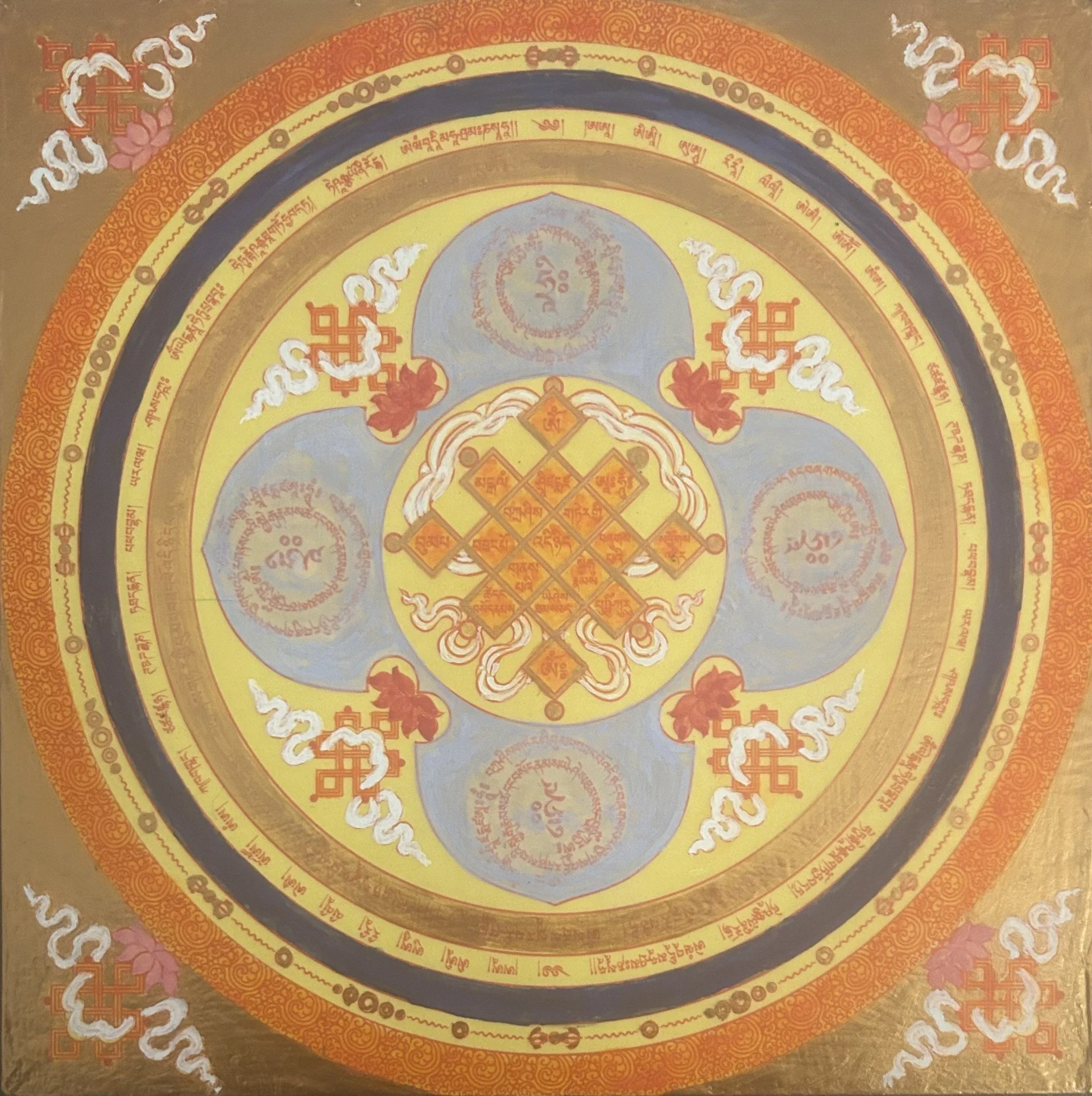 Eternal Knot Mantra Mandala