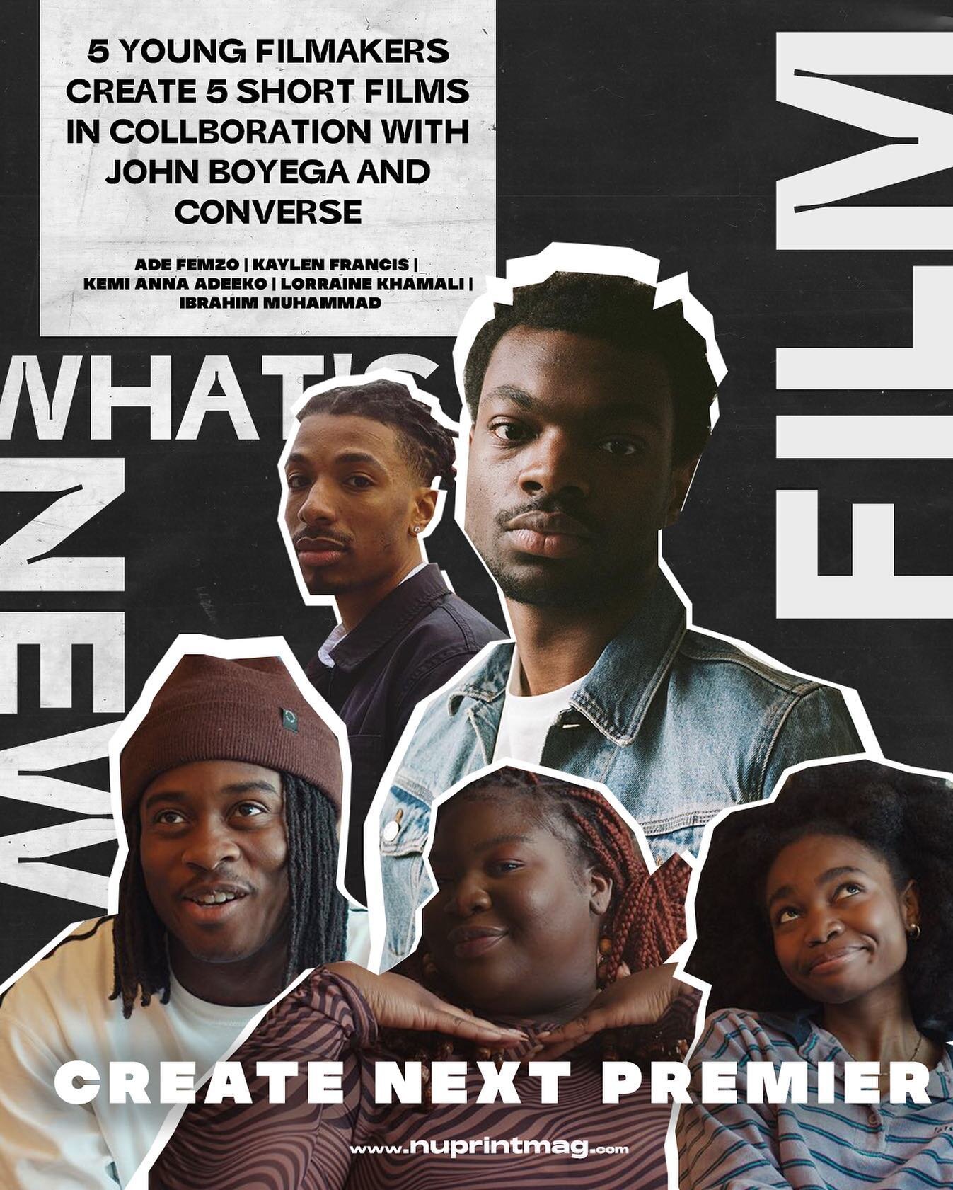 What would you do if you were given the chance to make your dream film?

In October 2021, John Boyega and Converse joined forces on the &lsquo;Create Next Film Project&rsquo; to nurture a new generation of rising Black filmmakers. @adefemzo ,  @kayle