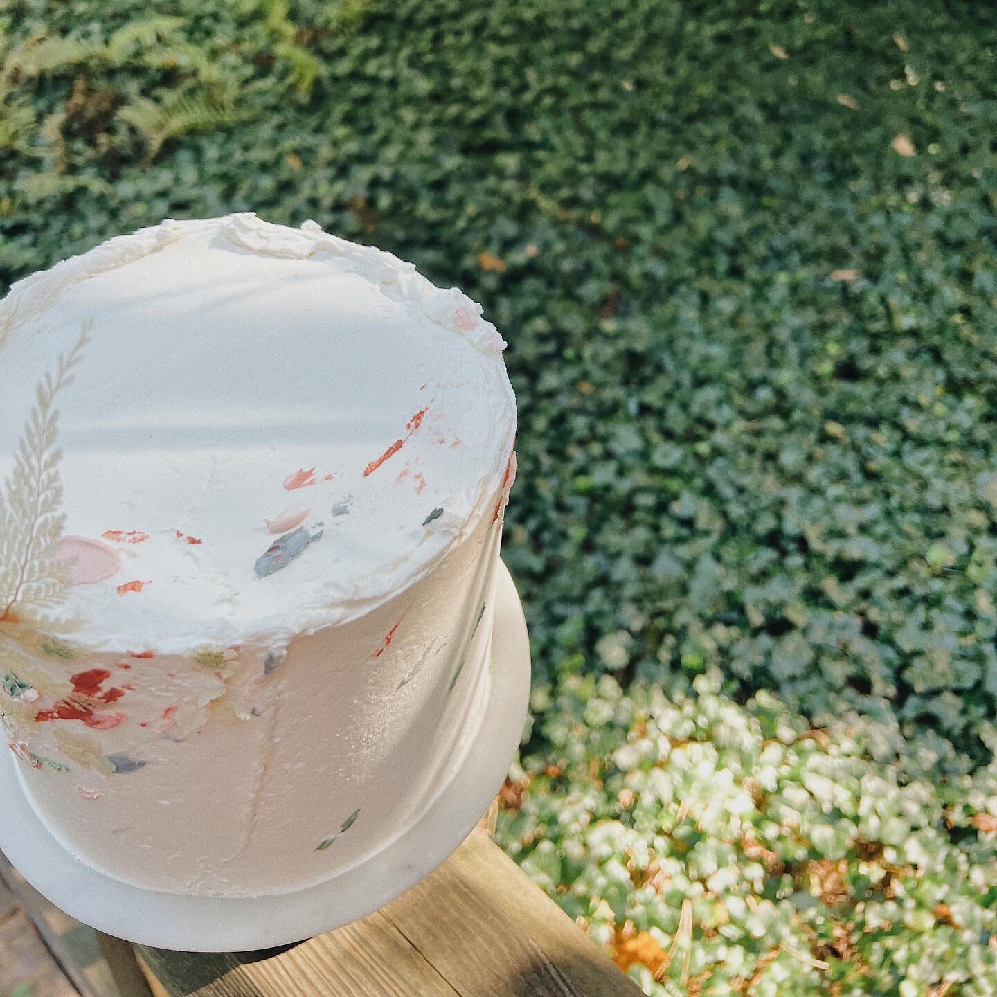 a goal of mine this year was to see texture in a new way - to become more purposeful with each stroke, movement, &amp; floral addition

this little six inch cutting cake was pumpkin spice with cream cheese frosting &amp; I really loved what the mixed