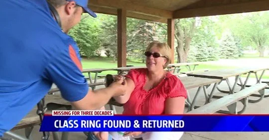 Watch my class ring return featured on Fox 17 News. The local news station helped me set up the “art of the return” surprise for this lucky lady.