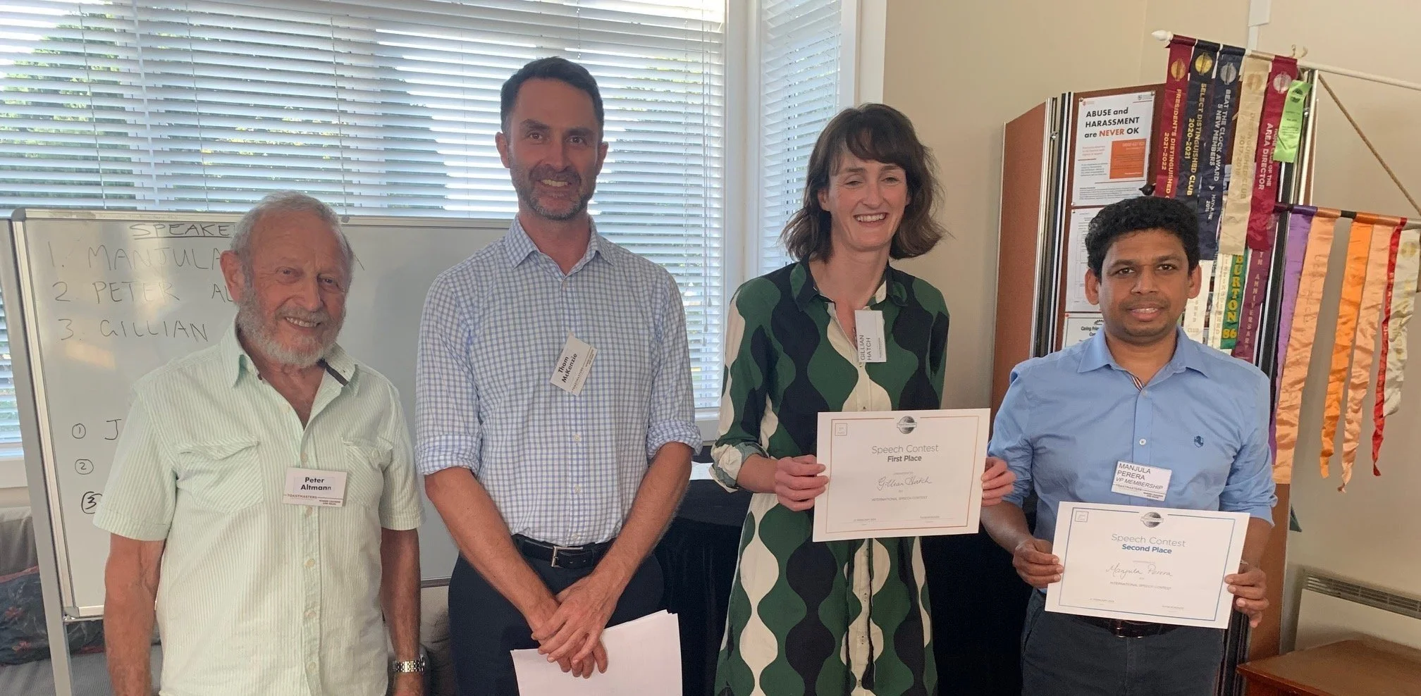 Speech contest winners