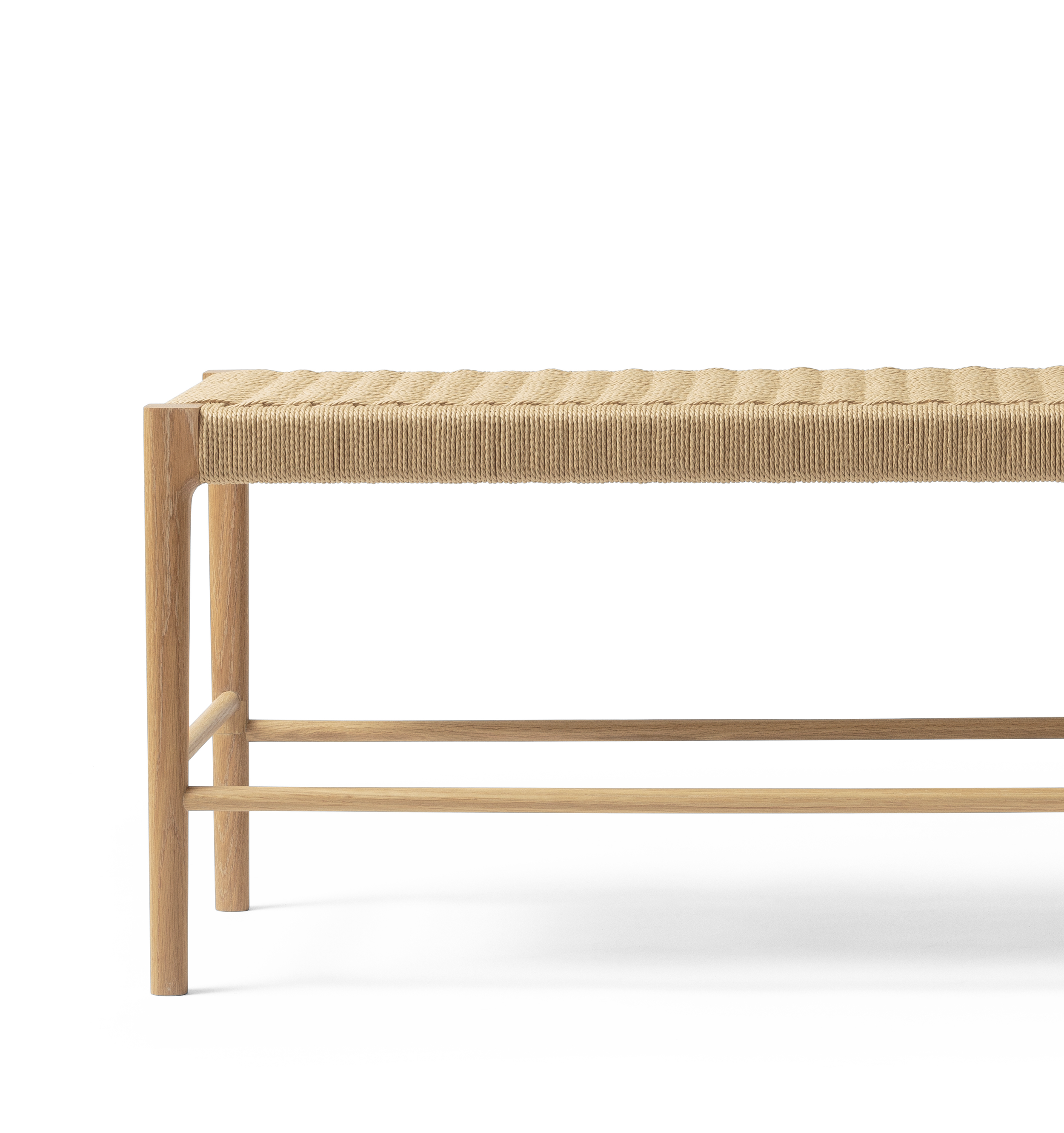 Papyri Bench in White Oak