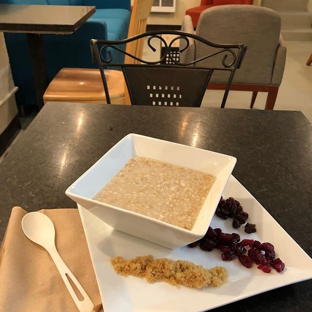Steel cut oats with all the fixings👍this morning at Central Cafe &amp; Juice Bar now open!