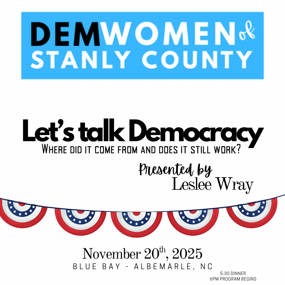 Democratic Women of Stanly County Monthly Meeting