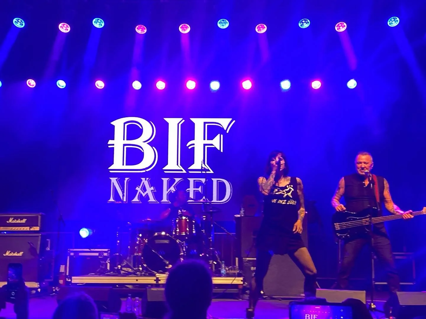 Dear @bifnakedofficial 
What a dream, to see you back in Saskatoon, tearing up the Ex stage, and with the cherry on top- rocking our Love Rez Dogs shirt. 🤎🥹🐾
Since 2020, you&rsquo;ve backed our grassroots, Indigenous-led work; buying merch, sharin