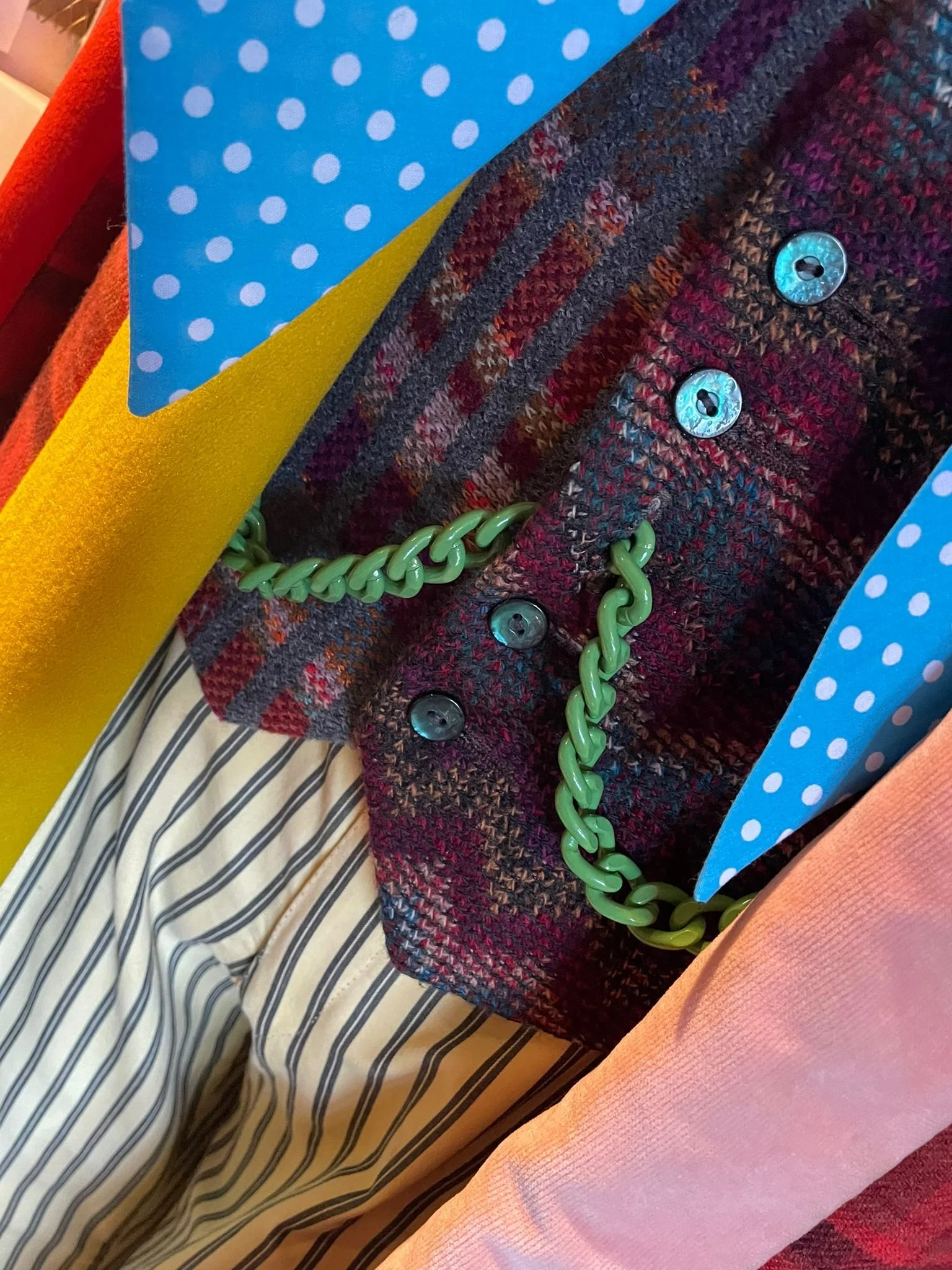 Courtesy of the Grahame Flynn collection, chain an cravat in my shop 