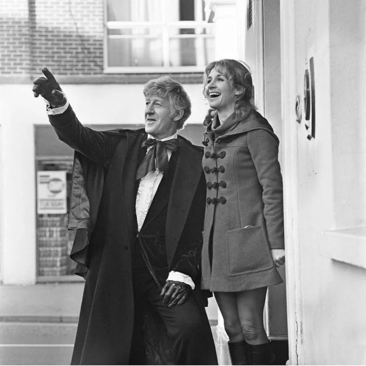 Jon Pertwee in 1970 with Caroline John 