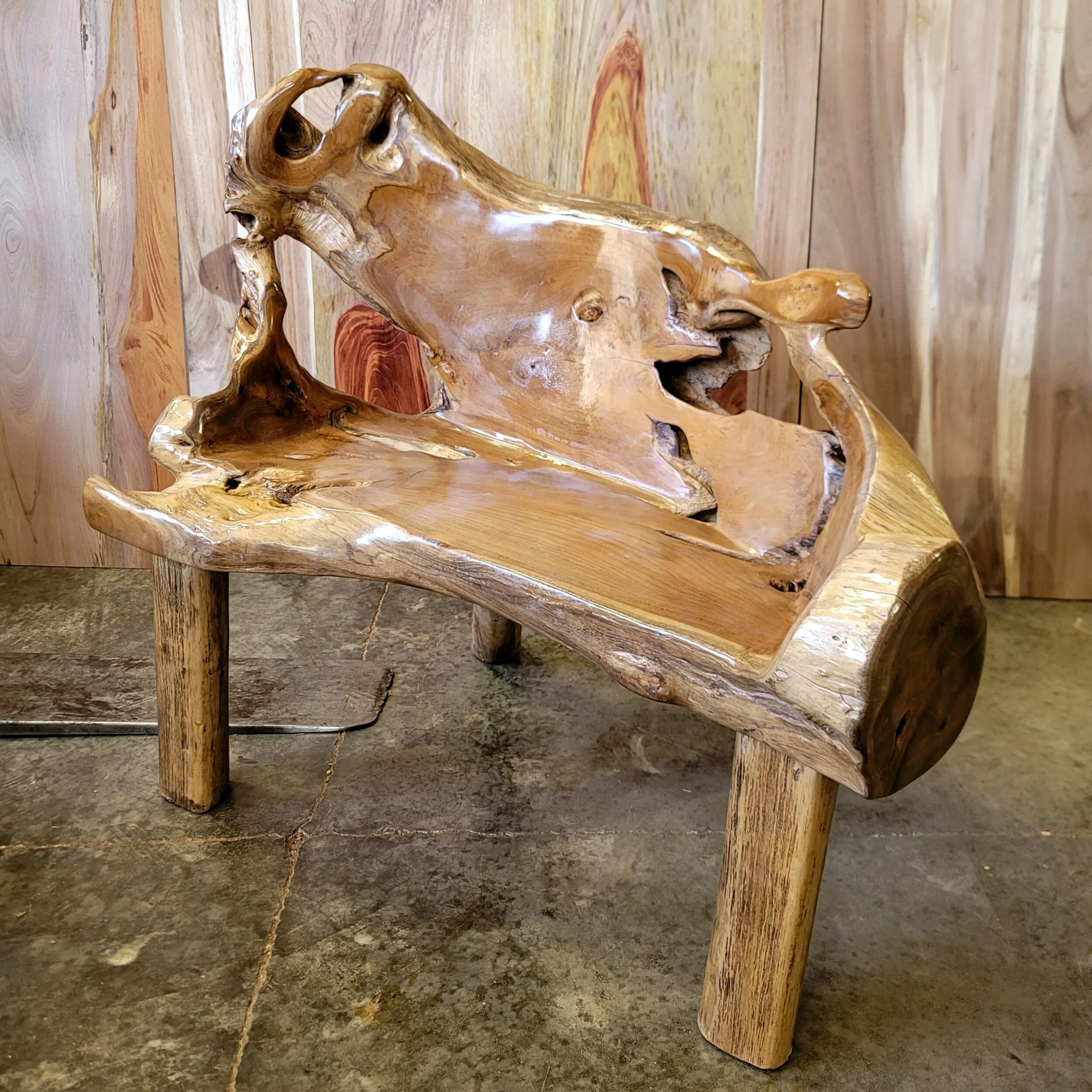 Primitive Love Seat — Tropical Salvage