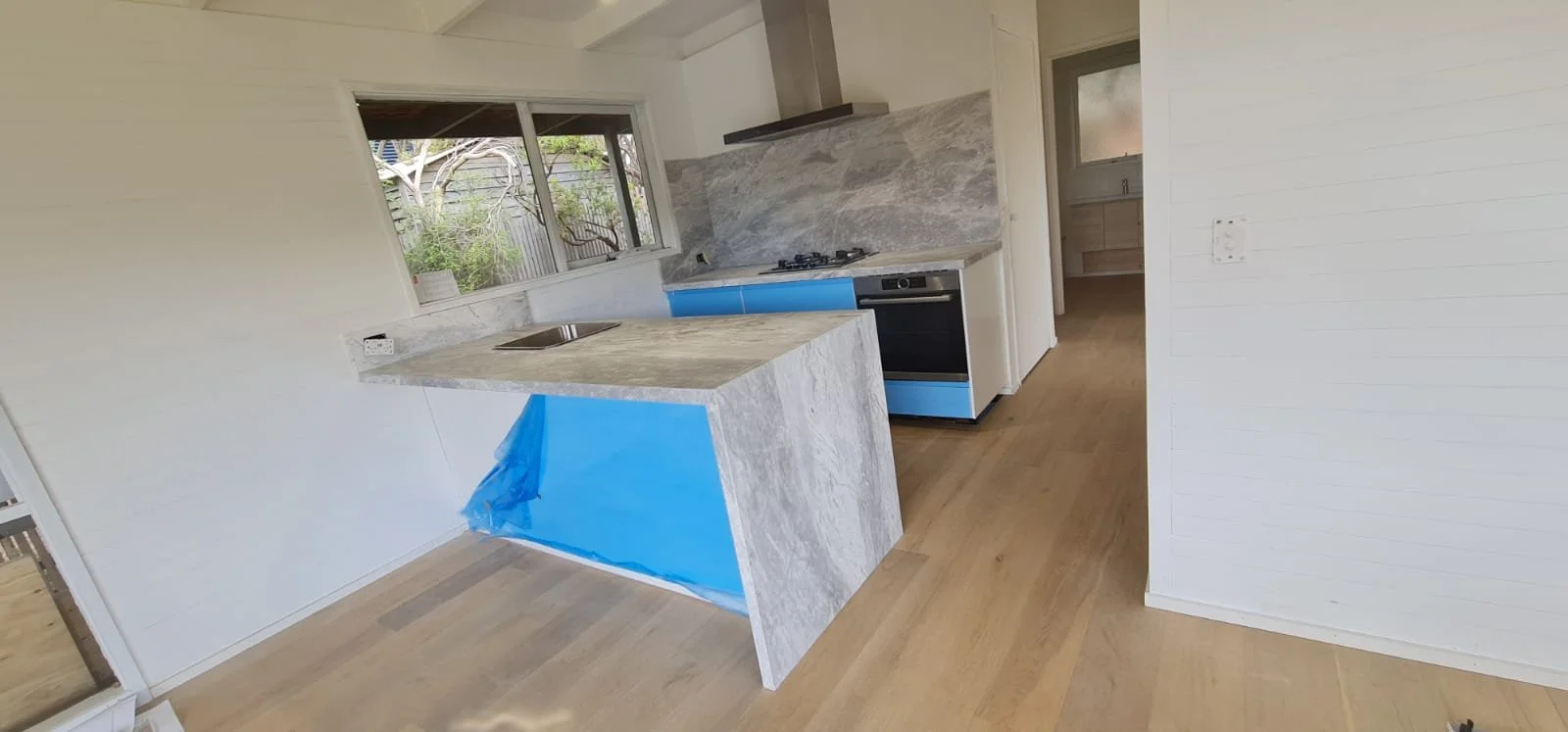 Kitchen with Alba Marble by Rock Emporium