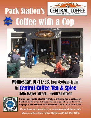 COFFEE WITH A COP January 11 — Cole Valley Improvement Association