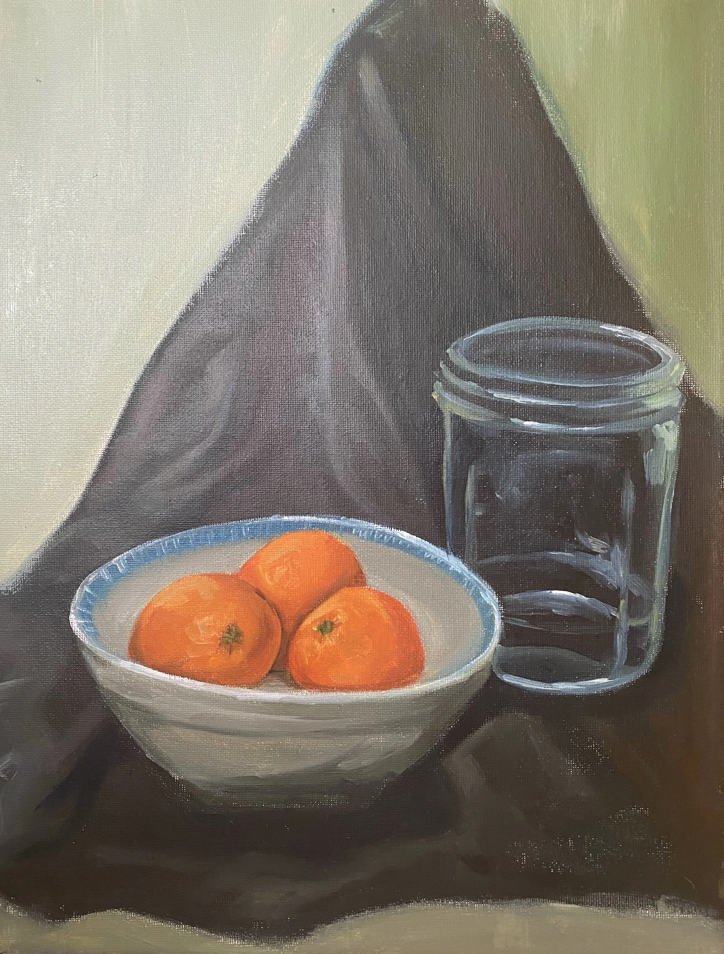 Alla Prima Oranges, Oil on Canvas, Spring 2021