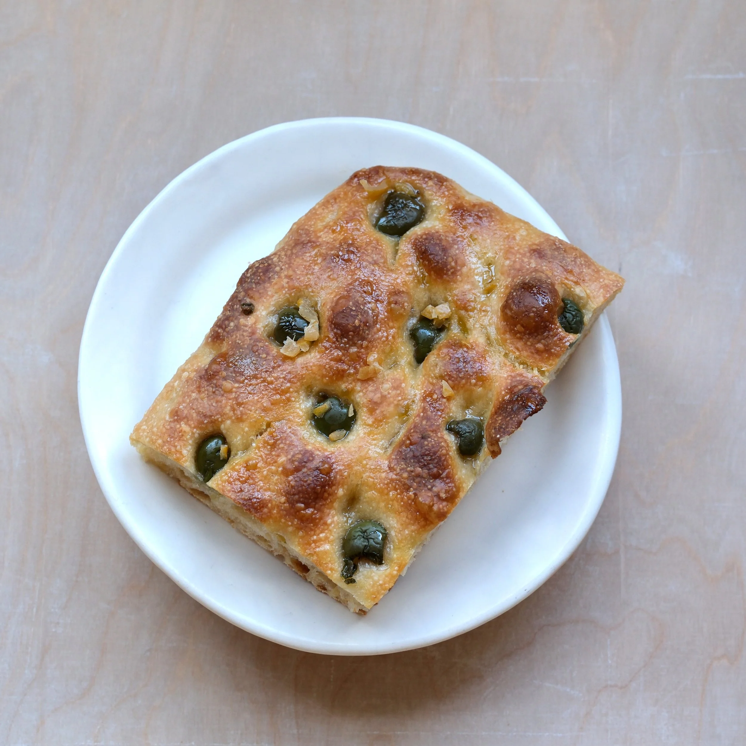 Olive and Preserved Lemon Focaccia