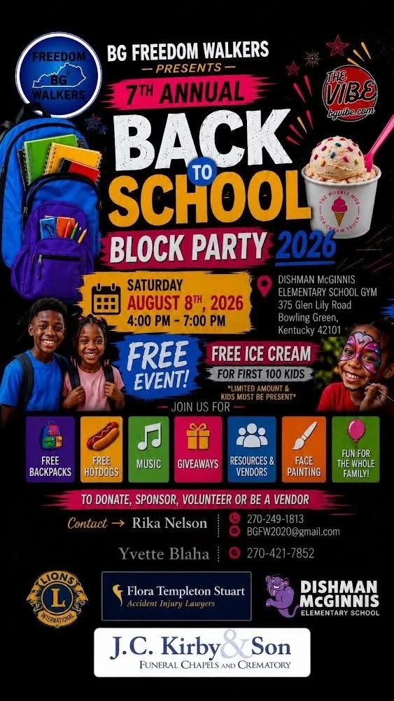 BG Freedom Walkers Back to School Block Party 2026