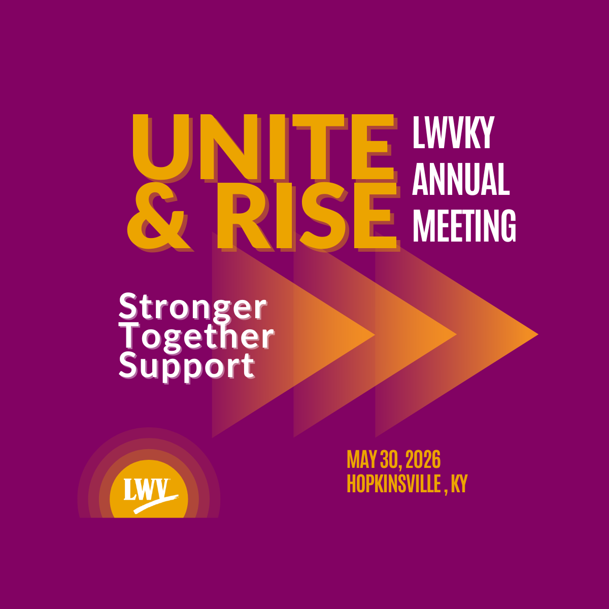 Stronger Together Support: Scholarship for LWVKY Annual Meeting (IN PERSON)