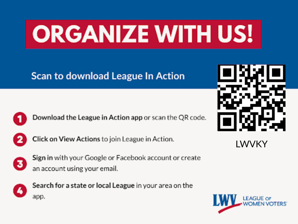 Organize with us. Scan to download League in Action.