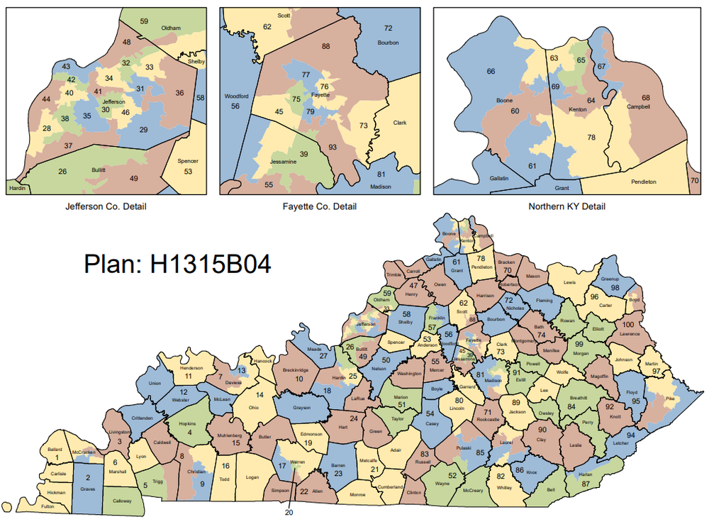 Ky Representative District Map 2022 Ky Adopted District Maps — League Of Women Voters Of Kentucky