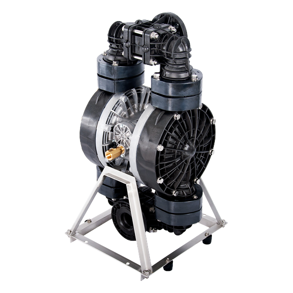 MacNaught Max Flow AODD Pumps: M-DDP50VT-02 | 2" CARBON-FILLED PVDF