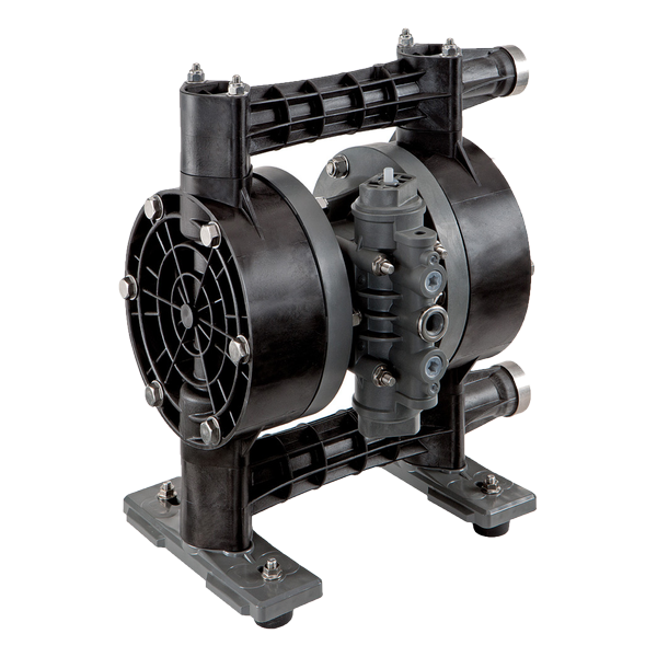 MacNaught Max Flow AODD Pumps: M-DDP25VT-02 | 1" CARBON-FILLED PVDF