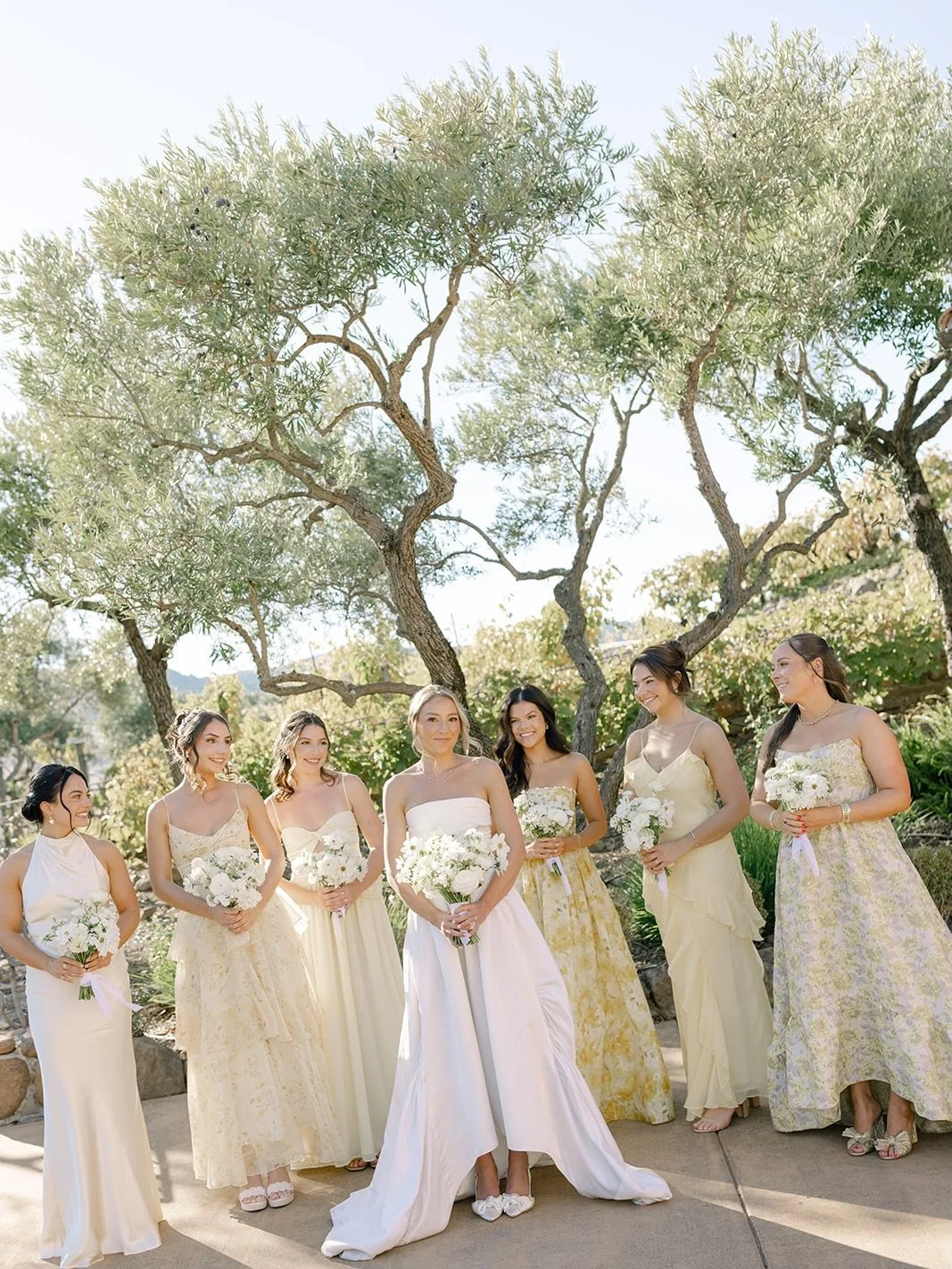 Couldn&rsquo;t choose a favorite so posting them all 💛 our sweet client Kathy with her maids 

Photography | 
@bn_______ 
Planning + Design | @joyfullygathered 
Floral | @juniperlanefloral
Catering | @parkavenuecatering
Rentals | @encoreeventsrental