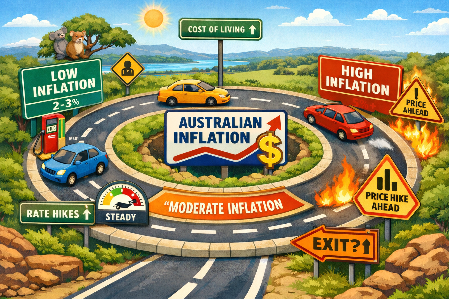 The inflation roundabout