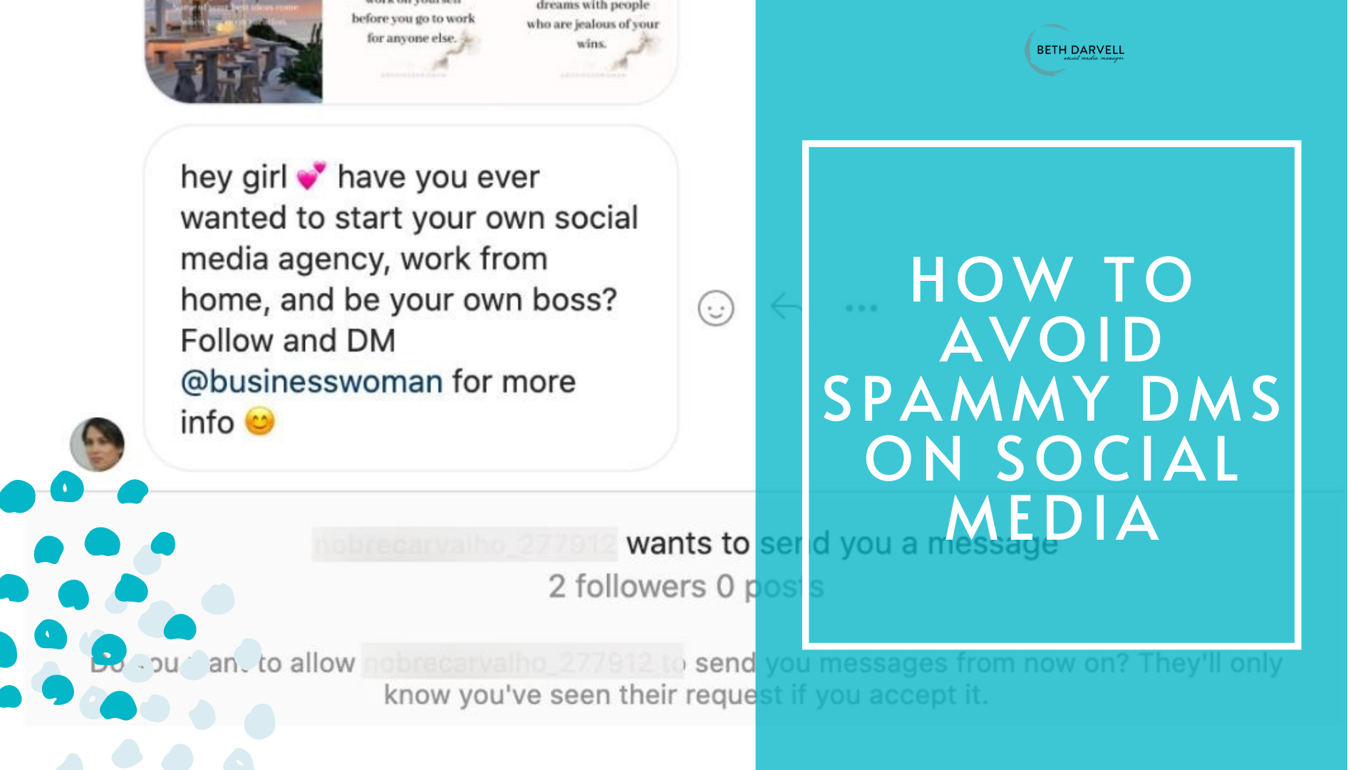 How To Avoid Spammy DMS on Social Media