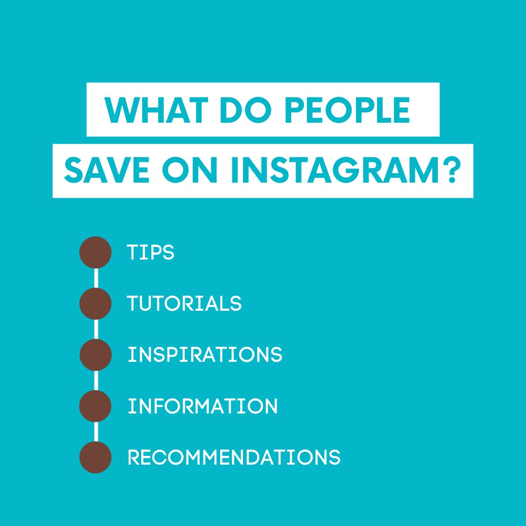 Did you know you can &quot;save&quot; posts? It's a relatively new feature that works kind of like Pinterest. You can save any post you're viewing to refer back to later - whether its fashion, design, art, or marketing tips! I took a look at what peo