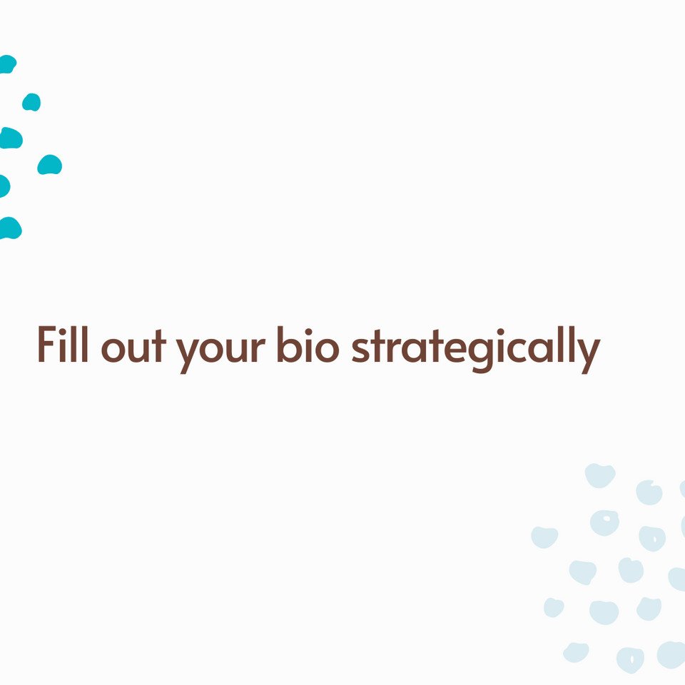 Did you know that the name you use is searchable? Or that hashtags and accounts in your bio are clickable? Well, they are! Your instagram bio is valuable real estate. ⠀⠀⠀⠀⠀⠀⠀⠀⠀
⠀⠀⠀⠀⠀⠀⠀⠀⠀
Personally, I'm always changing out my bio to see what converts
