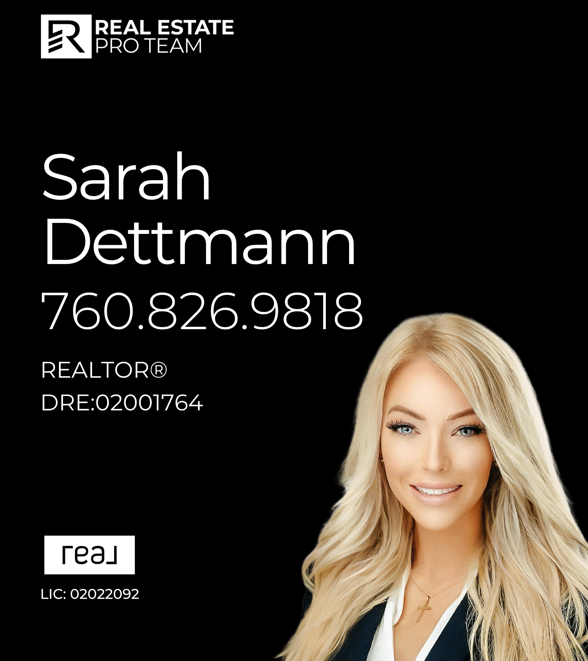 Sarah Dettmann Real Broker Real Estate Agent