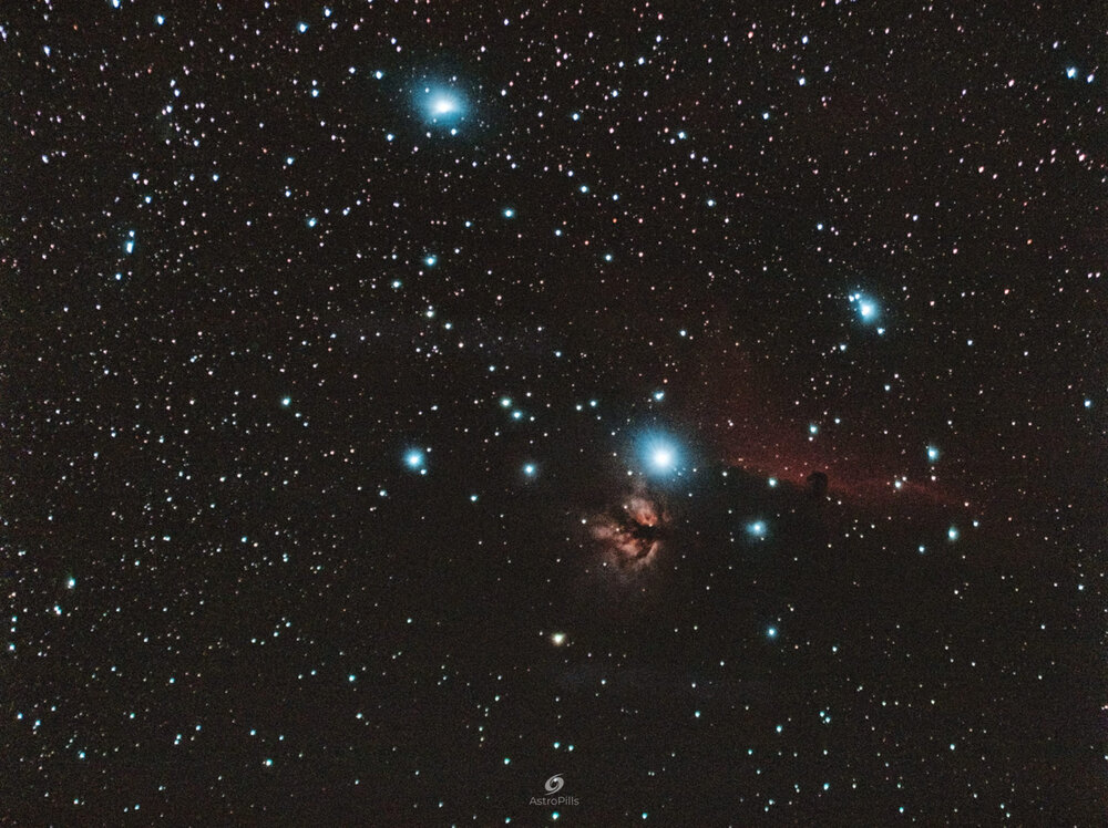 Flame &amp; Horsehead Nebulae