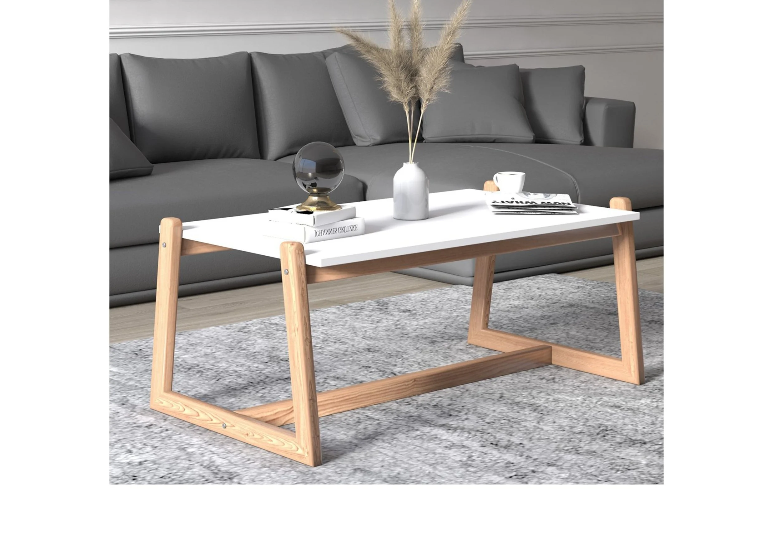 Flow End Table Asimex Living. Transform Your Home - Flow Coffee Table White