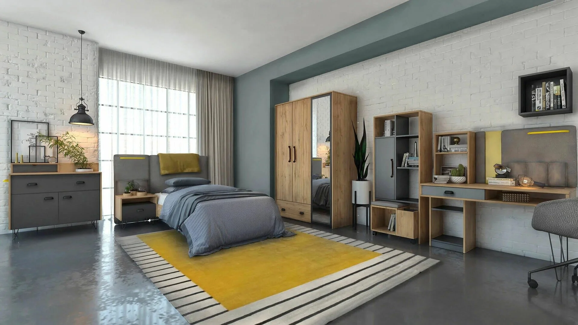 Lime Young Room Set