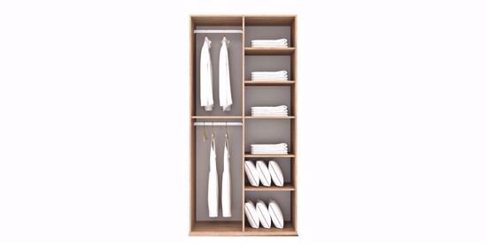 Inside View Cara 2 Door Wardrobe