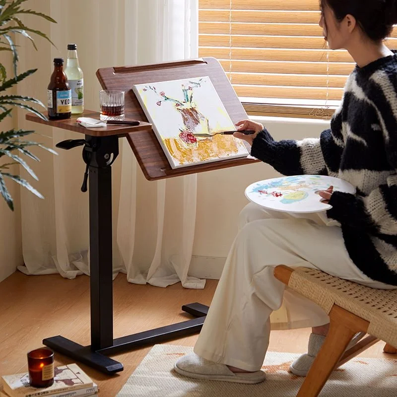 Bilbao Lift Side Table Black Flip